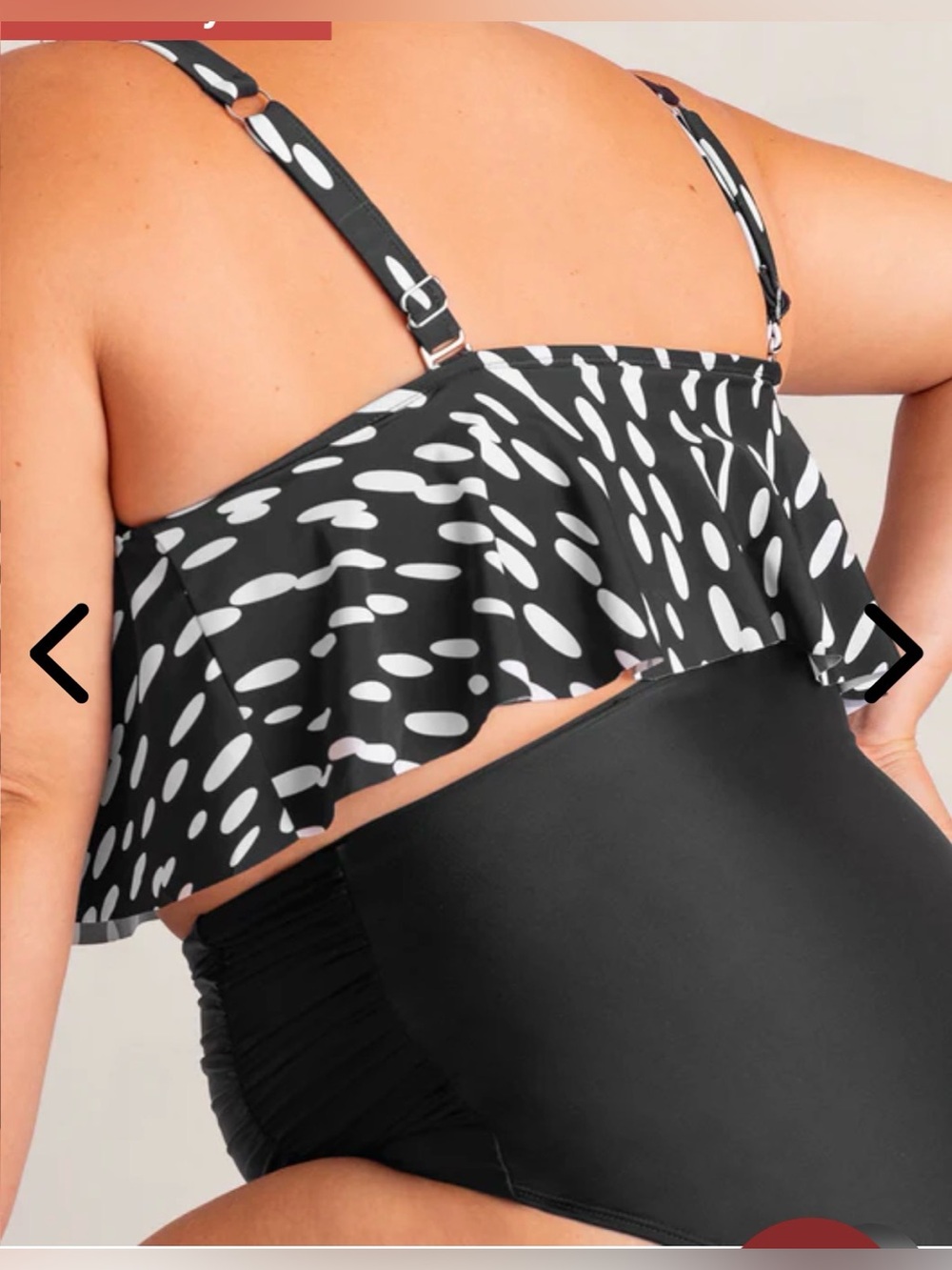 Flowy Ruffle Swim Bikini Top - Picture 5 of 12